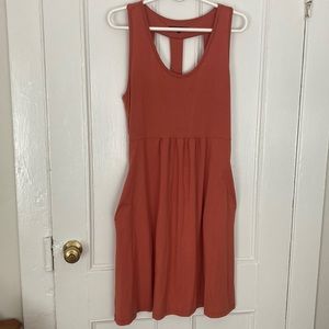 Curator SF “Roan” ladder-back dress in Apricot, size L